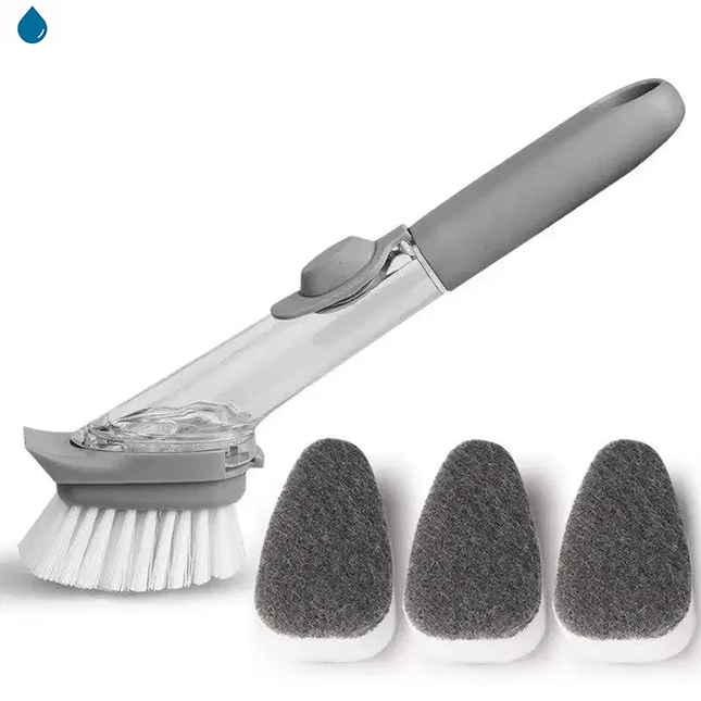 Brosse de Nettoyage Vaisselle 2-en-1